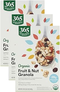 25 Fun Snack Recipes for Kids That Spark Creativity 81 365 by Whole Foods Market, Organic Granola Fruit And Nut, 17 Ounce (Pack...