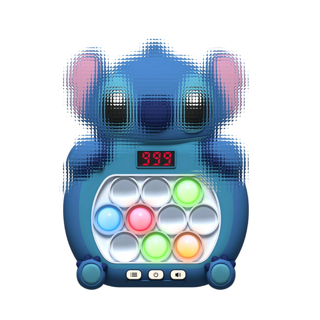 Pop It Electrónico, Juego de Burbujas de Empuje rápido para Niños y Adultos, Puzzle Pop Juegos Interactivos con 4 Modos de Juegos (Mon)