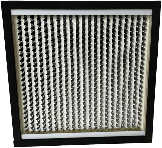 Filter Replacement, 12'' x 12'' x 6'' Negative Air machine, Air Purifier, HEPA Pleated Air Scrubber, Wood Frame, 99.97%, Standard Capacity Filter