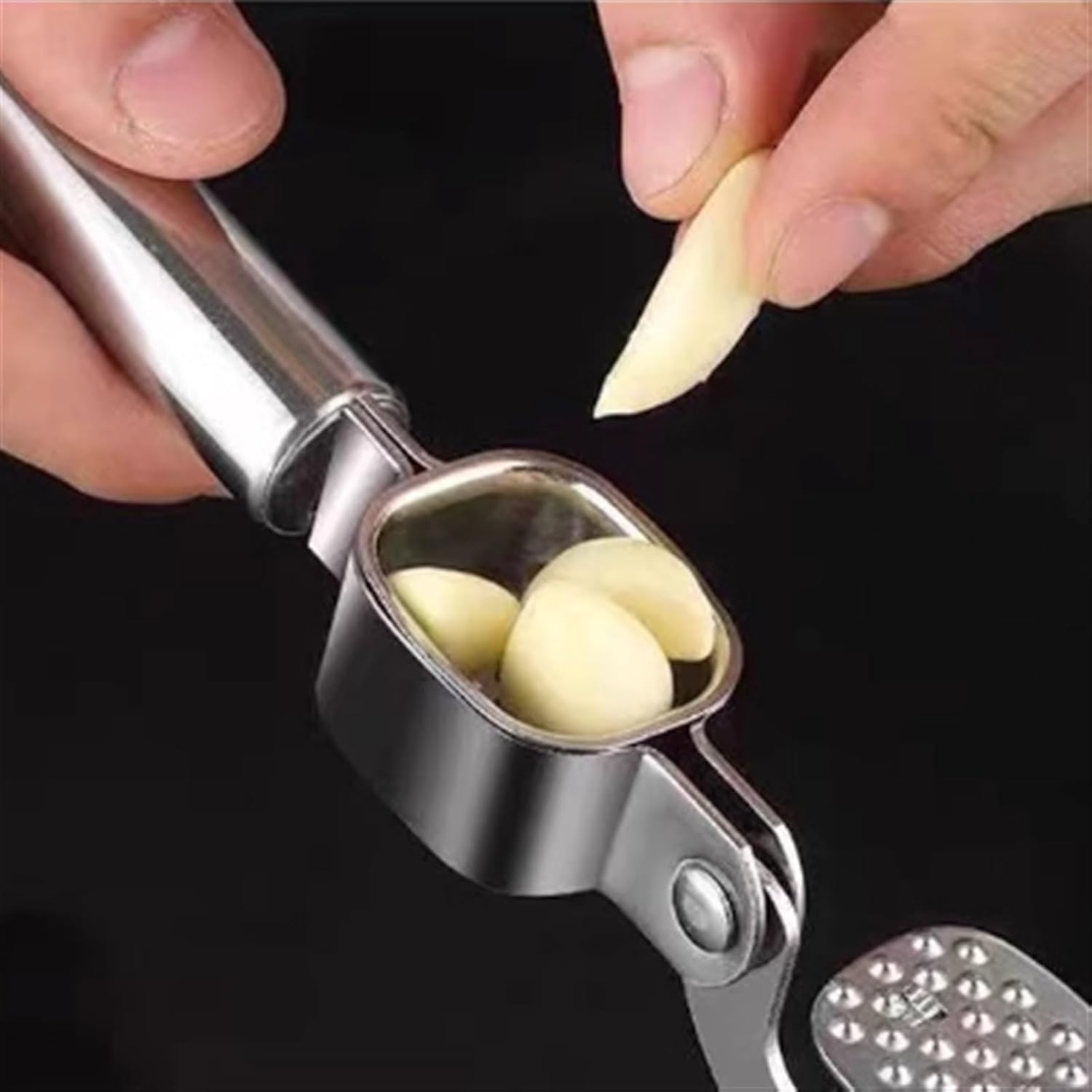 Easy Cleaning Garlic Press, Catalpa Alloy, Garlic Mincer, Rust Prevention, Easy-Squeeze Garlic Mincer Tool, Garlic Crusher