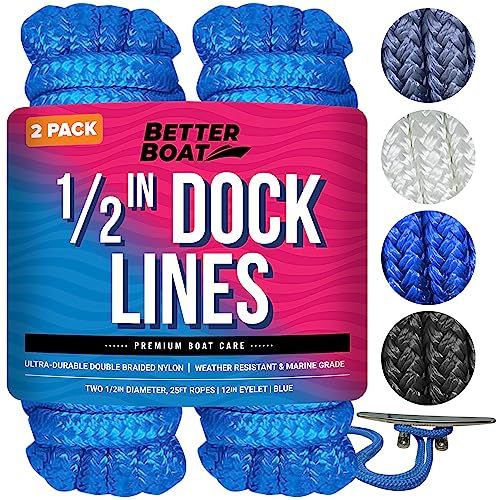 Boat Dock Lines & Rope Boat Ropes For Docking 1/2 Line