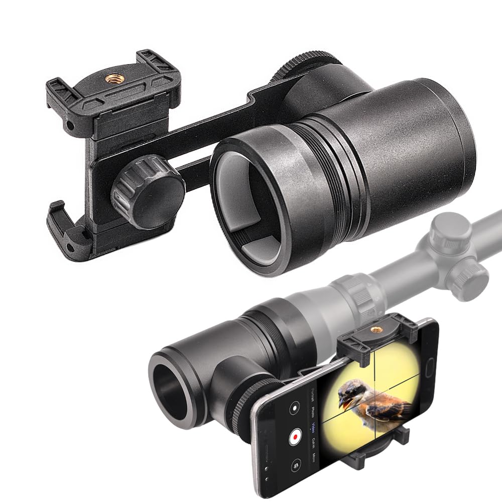 Starboosa All-Aluminum Scope Camera Adapter – Dual Viewing Smartphone Mount for Wildlife Observation, Stargazing & Nature Photography – Quick, Screw-Free Locking for Easy Setup