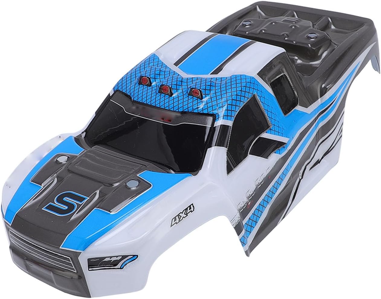Replacement RC Car Shell Cover Durable Lightweight Sporty Design Easy Install Spare Body Shell for Remote Control Car Enthusiasts PVC Material (Blue)