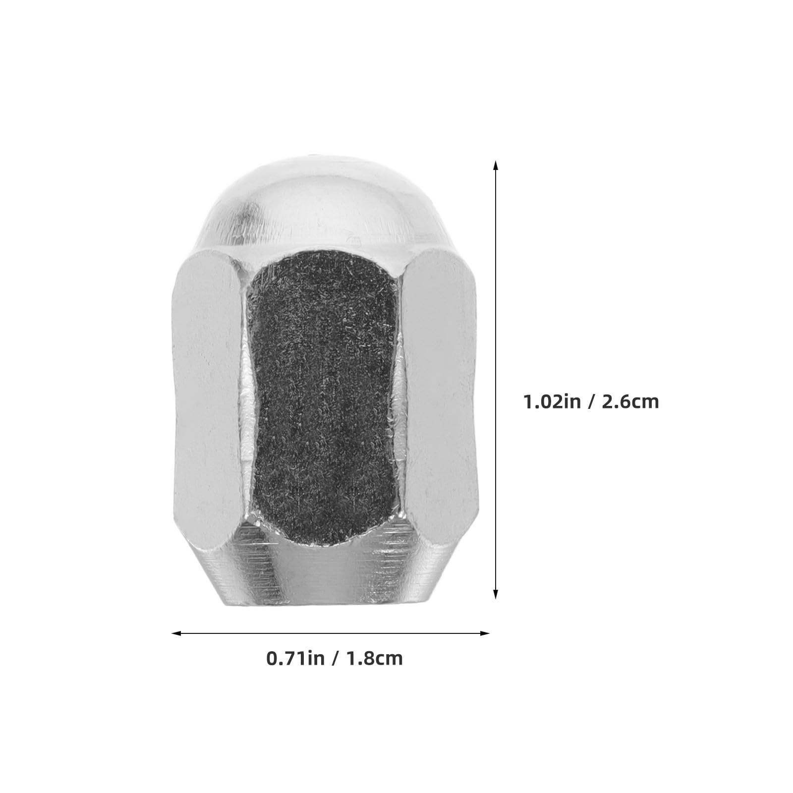 Healeved 16 Tuercas de Rueda de Acero Inoxidable M10x1.25, Ajuste Preciso y Resistencia Corrosión para Remolque y ATV
