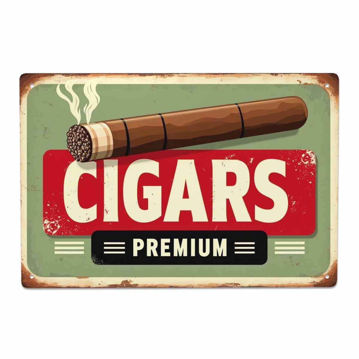 Amazon.com: AOYEGO Cigars Shop Tin Sign, Vintage Metal Tin Signs