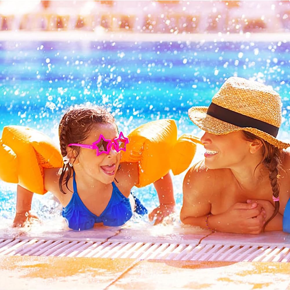 1 Pair Arm Floaties for Kid Pool Floats Sleeves Swimming Arm Float Rings for Kid Adult Water Sports Learning Swim Training (Orange) - Image 2 thumbnail