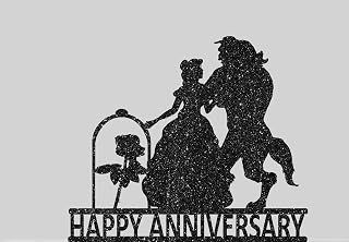 Happy Anniversary Beauty Beast Wax Seal Stamp Wedding Party Invitation Envelope Sealing Wax Stamp