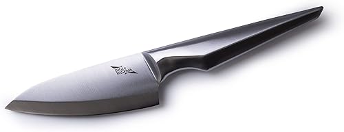 Miniatura 7 de Edge of Belgravia Arondight Cuchillo de cocina, hoja de cuchillo de acero inoxidable con agarre ergonómico de tacto pesado (cuchillo Deba de 5