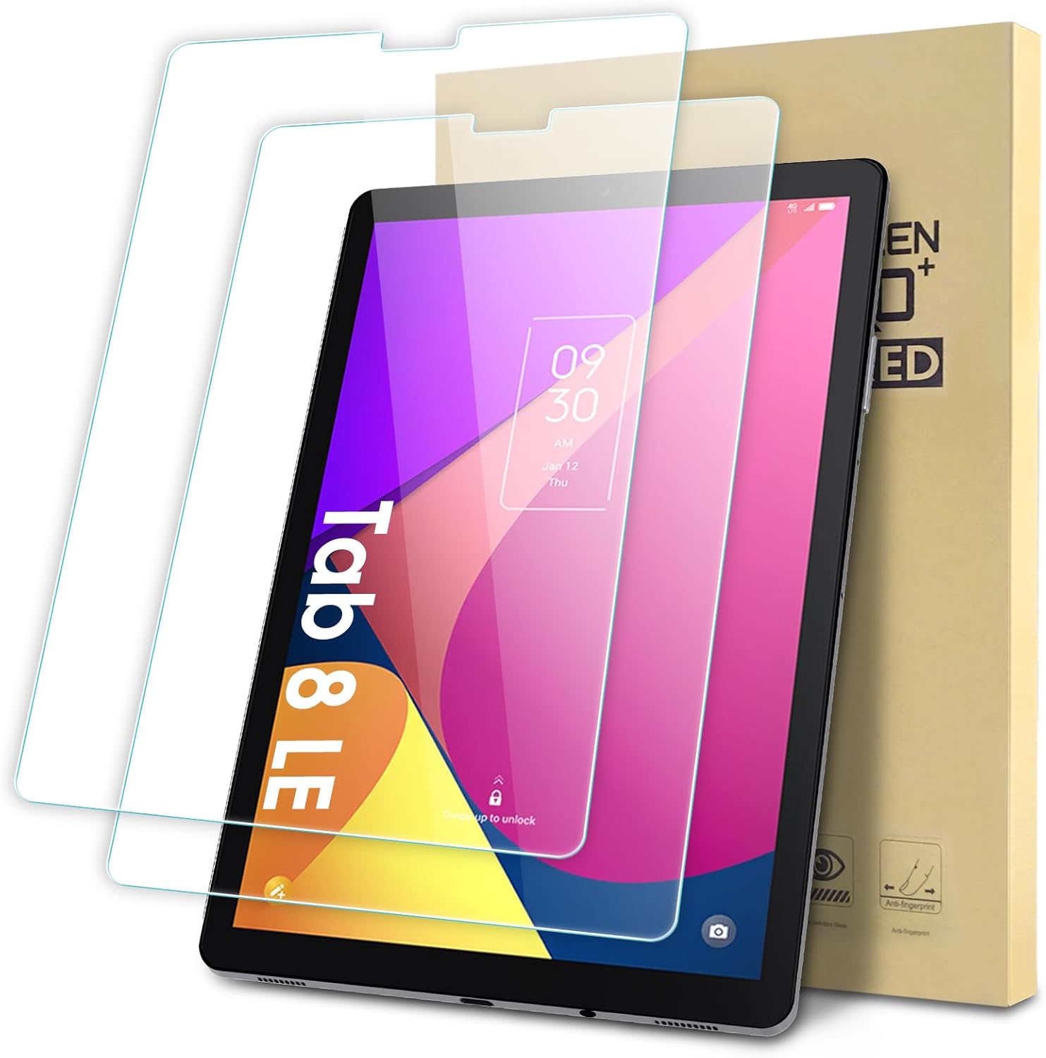 2-Pack Protector de Pantalla Compatible con TCL Tab 8 LE/8v/8 SE/8 Plus/8 Wifi 8''