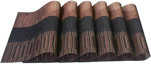 Miniatura 7 de Butterfly Spring Elegante juego de 6 manteles individuales de vinilo lavables fáciles de limpiar, antideslizantes, resistentes al calor, para mesa