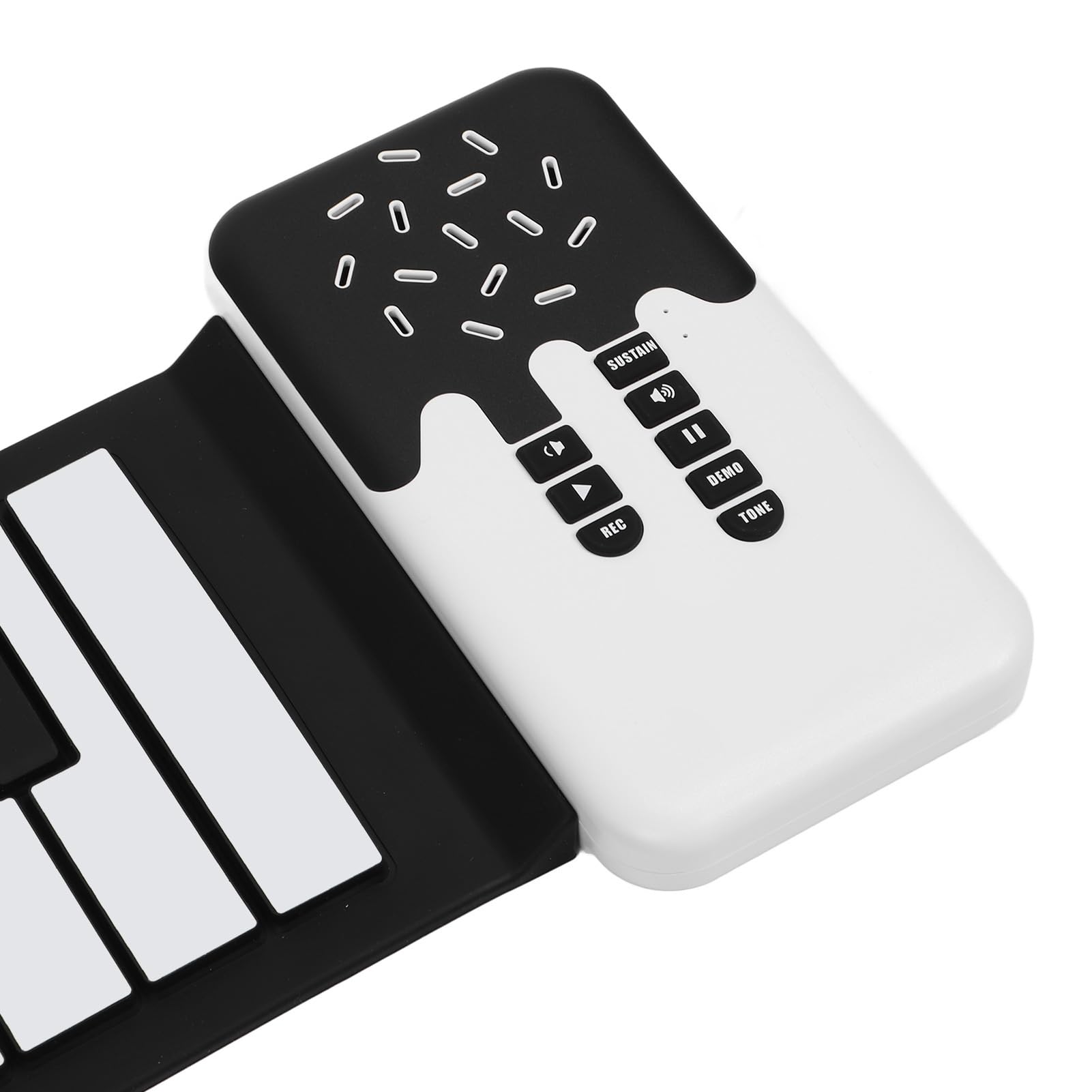Pianoforte Elettronico a 49 Tasti Arrotolato a Mano Pianoforte Elettronico a Mano con Altoparlante Tastiera Pieghevole Piano Elettronico Flessibile per L'intrattenimento