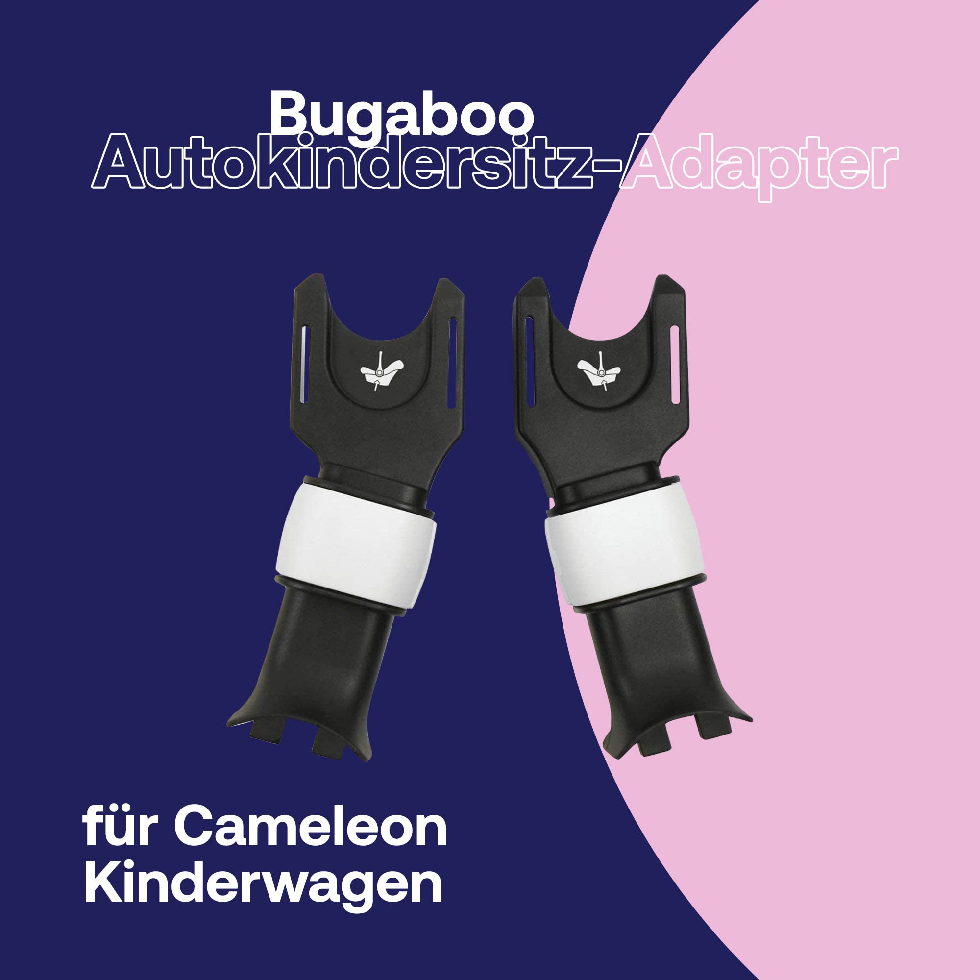 Bugaboo Autokindersitz-Adapter für Cameleon 3 Plus Kinderwagen, einfaches Click-and-Go-System, Schwarz