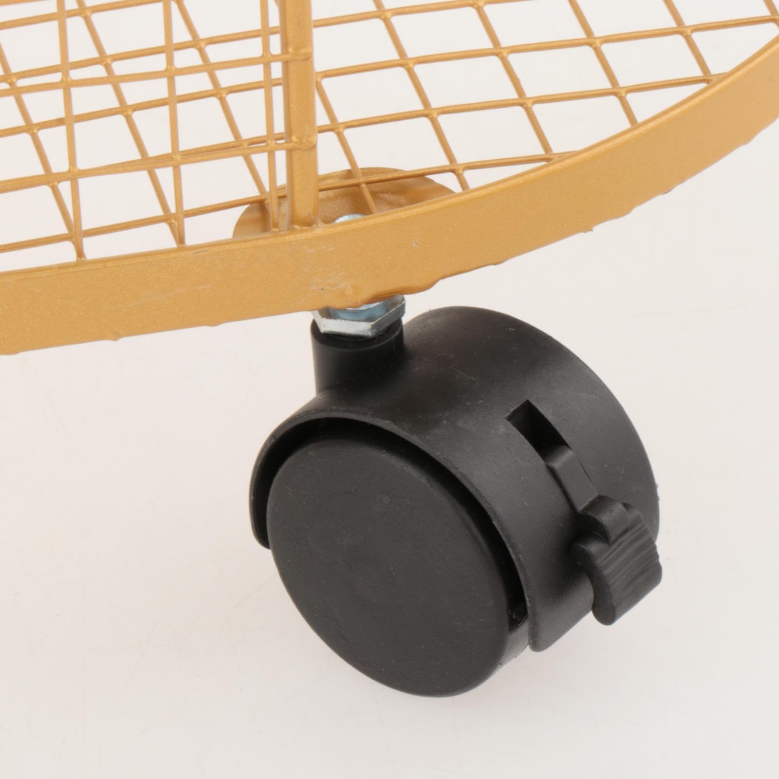 Rangement Gym Support de Tapis de Panier de Rangement Mobile pour Équipement de Sport Organisateur de Musculation en Fer Chariot Multifonction, Or