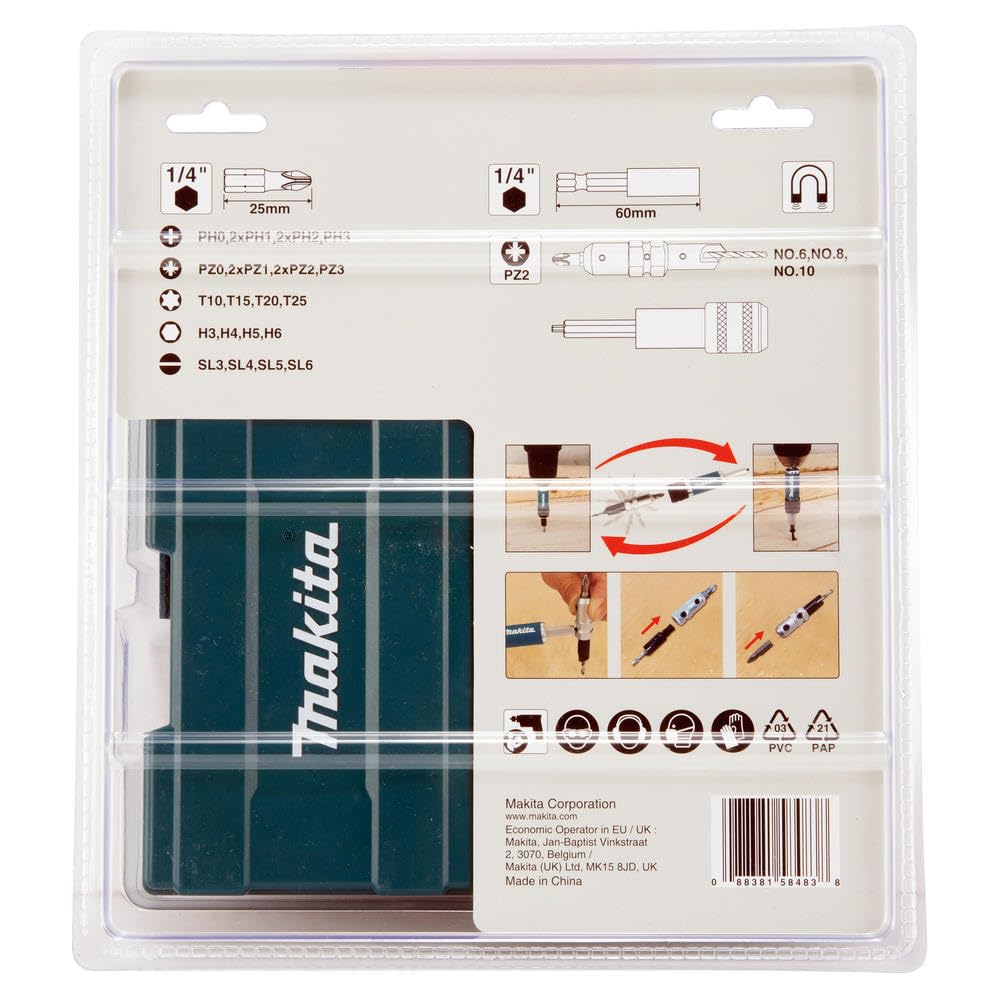 Makita D-73477 Lot de 29 forets et forets