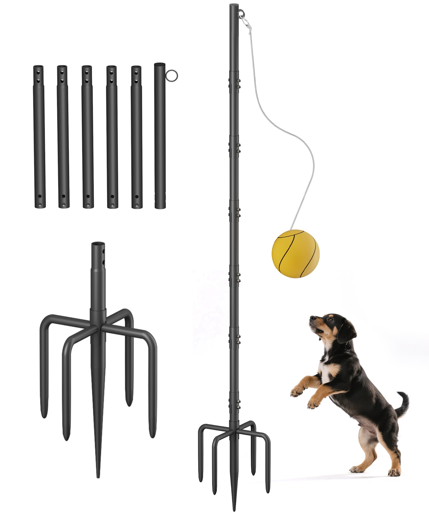 Photo 1 of Tigerden Tetherball Set with Pole, Ball, and Rope