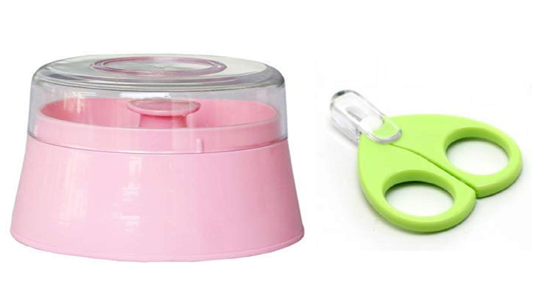 Toys Factory Powder Puff and Baby Safety Scissor with Circular Cutter Head (Pack of 2) Combo Set 16-image-7