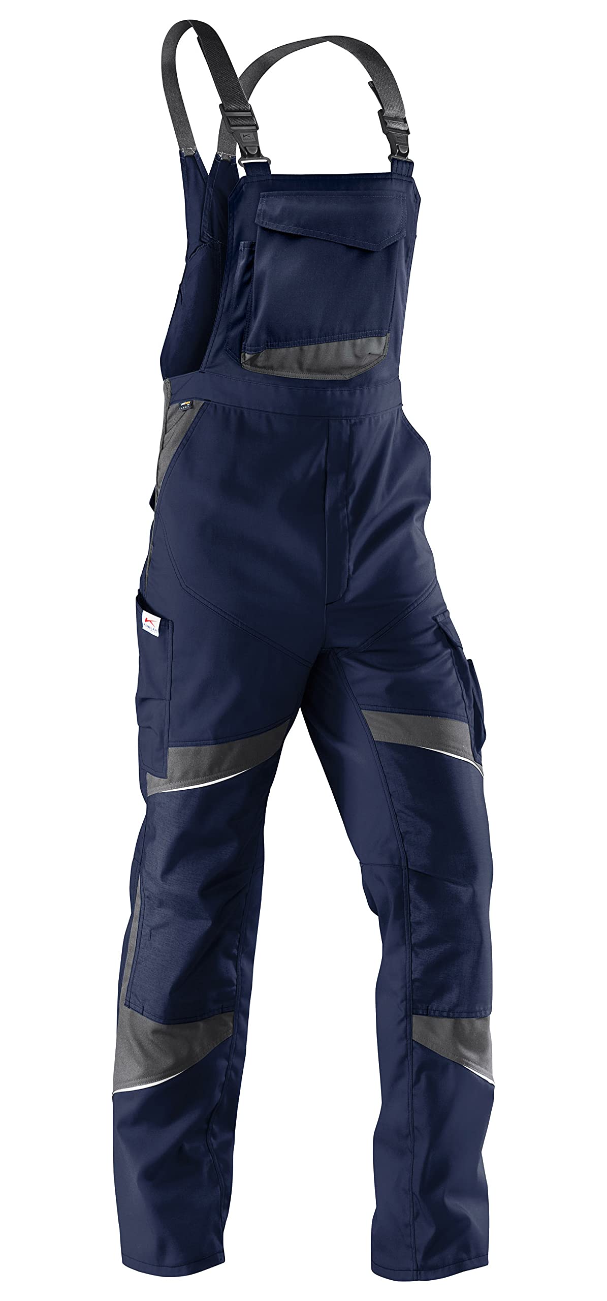 KÜBLER ACTIVIQ Work Dungarees, Men's Work Dungarees Made of Blended Fabric, Work Dungarees with Knee Protection Pockets According to EN 14404, Lightweight Work Dungarees by KÜBLER Workwear