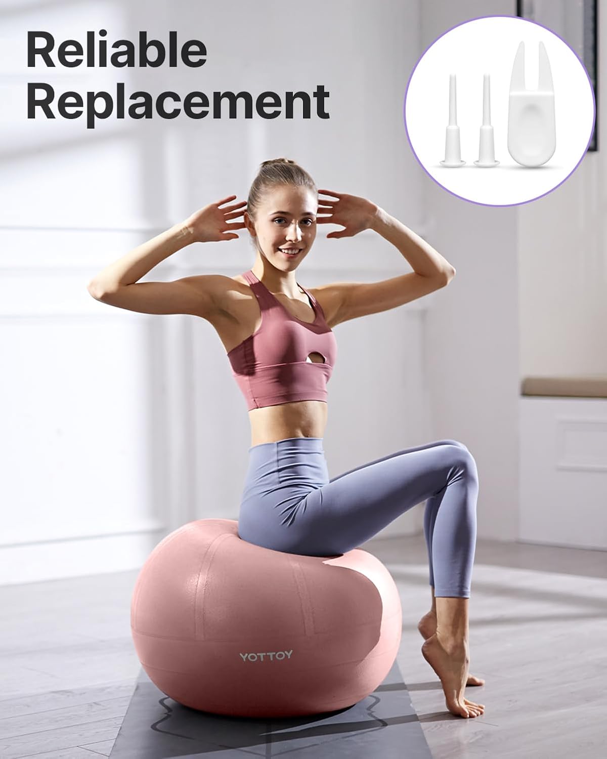 YOTTOY Exercise Ball Air Stopper Plug Pin