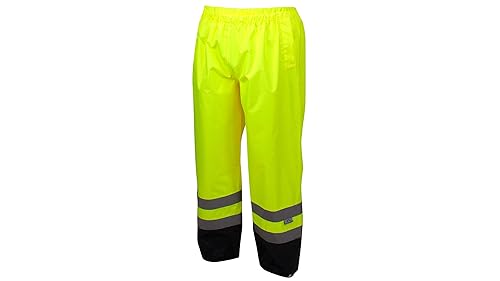 Miniatura 2 de Pyramex RRWP3110X2 - Pantalones de cintura elástica para cintura alta (PUPoly Hi vis - talla 2X grande)