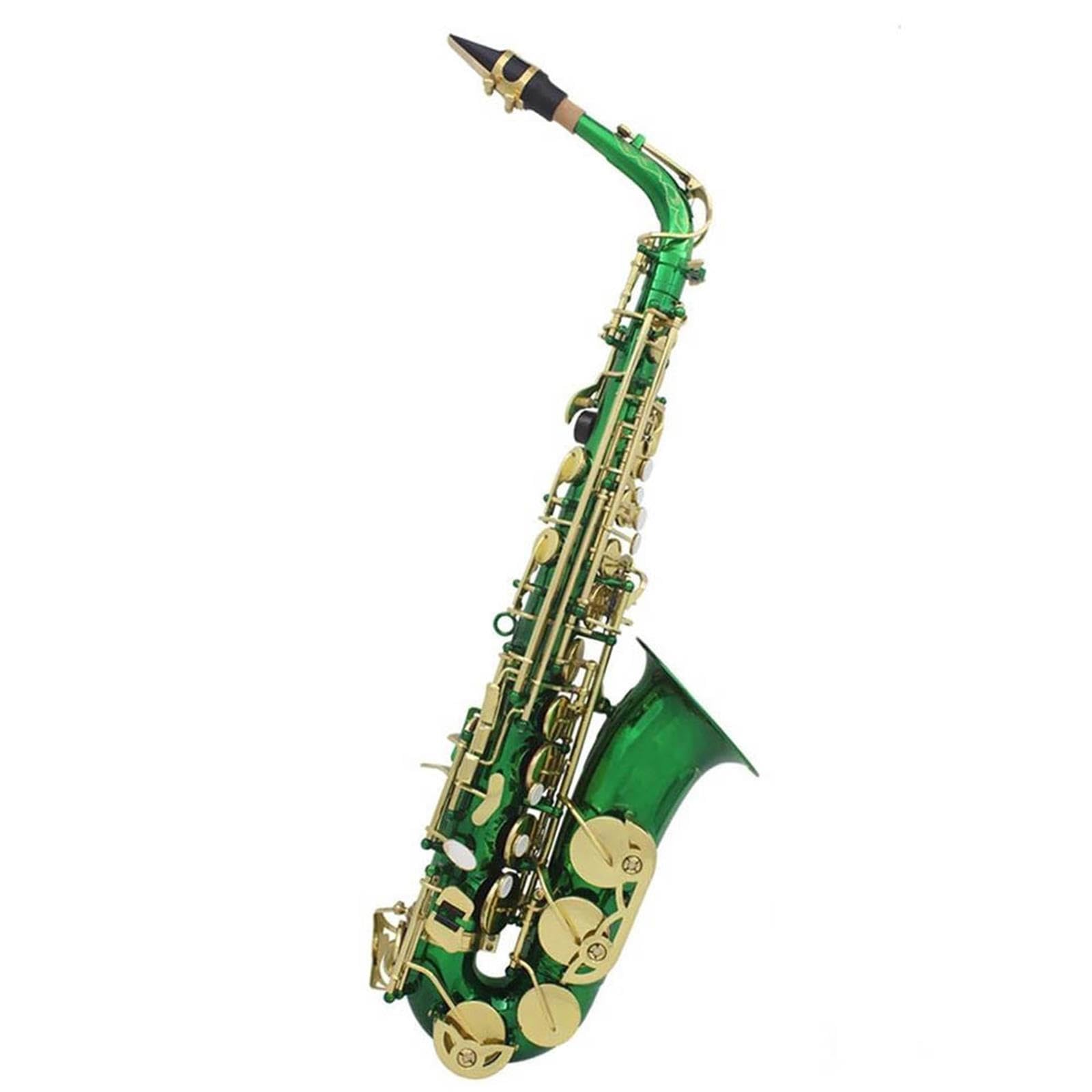 Saksofon Instrumenty Muzyczne Eb Altowy Zielony Rzeźbiony Saksofon