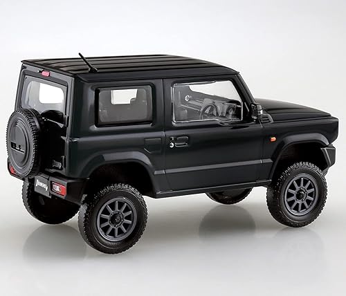 Miniatura 3 de Aoshima Suzuki Jimny Custom Wheel Jungle Bluefish Black Pearl Kit de modelo a escala 132