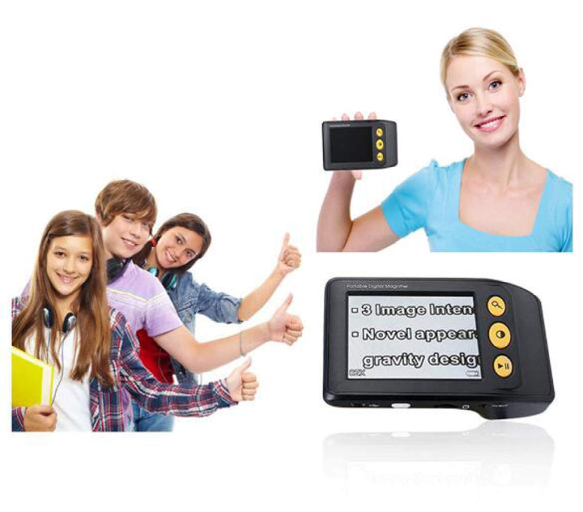 Przenośna lupa cyfrowa Kieszonkowy kolorowy ekran LCD o przekątnej 3,5 cala Przenośna elektroniczna pomoc w czytaniu Lupa wideo dla osób słabowidzących do czytania, pisania i rachunków Cyfrowe narzędz