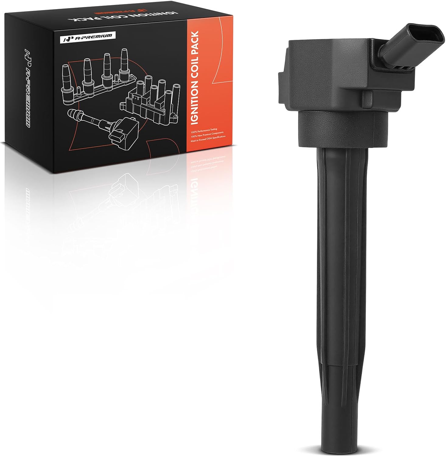 A-Premium Engine Ignition Coil Pack Compatible with Hyundai Elantra 2020-2025, Sonata 2020-2023, Santa Fe 2021-2025, Tucson 2022-2024, Kona 2021-2025 & Kia K5 2021-2024