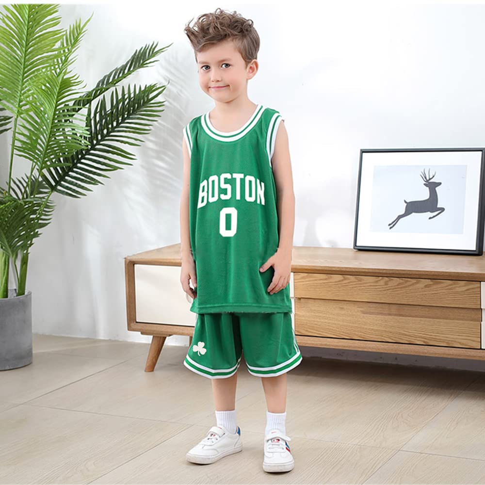 DaceStar Completo Basket Bambino, Maglia Basket Bambino, Completino Basketball Bambini, Completo Basketball Ragazzo, Canotta + Pantaloncini 4-14 Anni