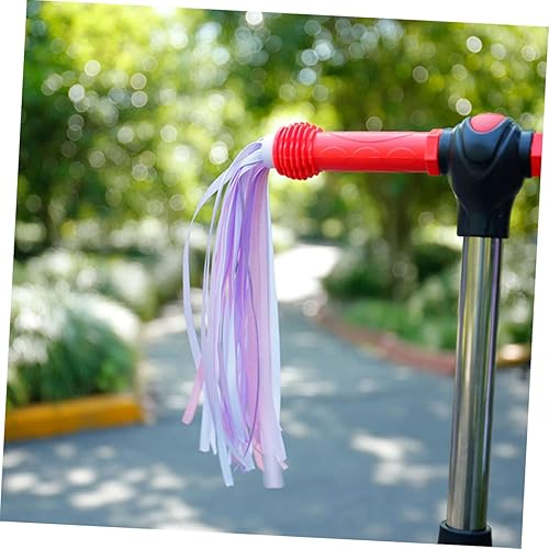 Miniatura 9 de INOOMP 18 Pcs Bicycle Ribbon Bike Streamers Kids Bike Accessories Bikes for Girls Kids Bikes Scooter Grips Bike Tassels for Girls Handlebar Ribbon