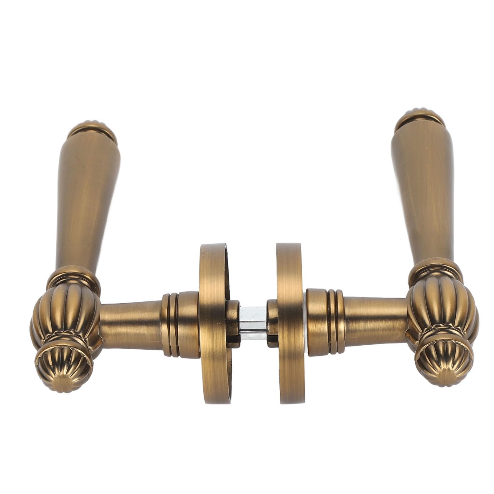 Fafeicy Cerradura Manija Puerta Interior Silenciosa Bronce con Núcleo Cobre Diseño Dorado Antiguo para Hogar Interior Decoración Moderna