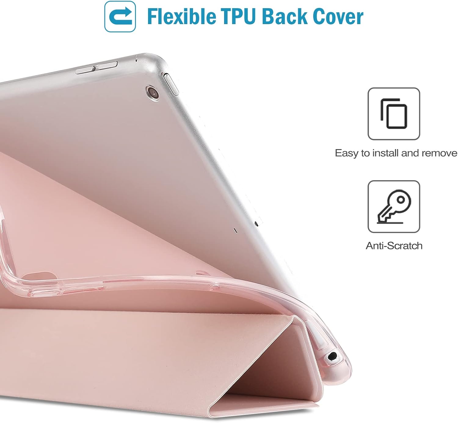 ProCase Slim Soft TPU Cover Bundle with Screen Protectors for iPad 9.7/Air 2 1