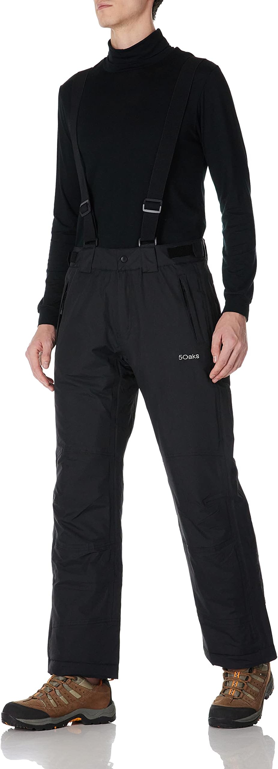 5Oaks Men's Basic Ski Snow Bib Pant with Adjustable Suspender