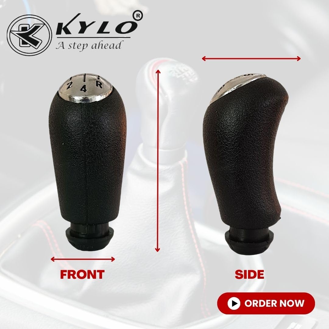 KYLO Car Gear Knob| Gear Shifter for Effortless Shifting | Specific Fit and Durable Build for Enhanced Driving Comfort and Control (Gear KNOB LGC (Black Letters)) - Image 3 thumbnail
