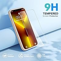 Vista 1187 de Miracase Funda diseñada para iPhone 13 Pro Max con protector de pantalla, [forro de microfibra suave antiarañazos], funda protectora de silicona