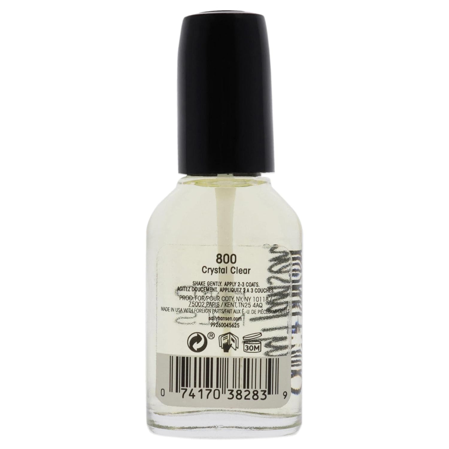 Sally Hansen Hard as Nails Nail Polish, Crystal Clear, 0.45 Fluid Ounce