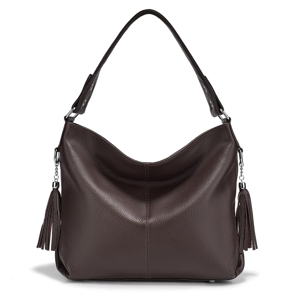 Fashion Soft Real Genuine Leather Tassel Women's Handbag Ladies Shoulder Tote Messenger Hobo Bag Satchel