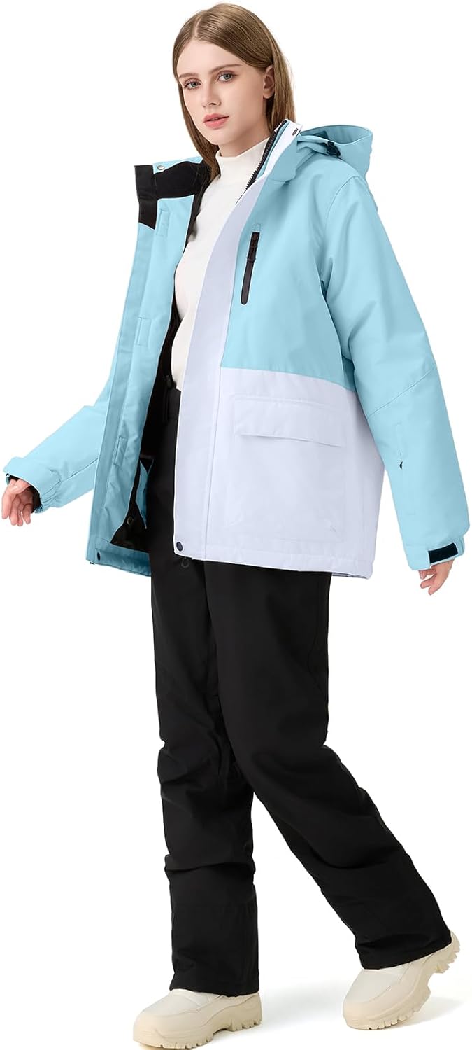 RIUIYELE Women's Ski Jackets and Pants Set Waterproof Insulated Snowsuit Winter Warm Skisuit Fashion Snowboarding Snow Coat - Image 4