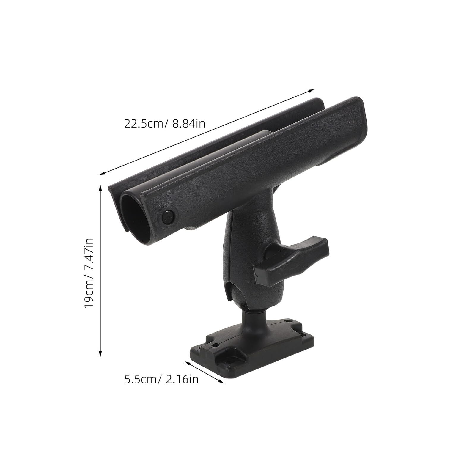 YARNOW Supporto per Canna da Pesca per Kayak Girevole a 360° Portacanna Leggero Antiscivolo con Installazione Rapida Accessorio Versatile per Pesca in Kayak Barche Gonfiabili e Canoe
