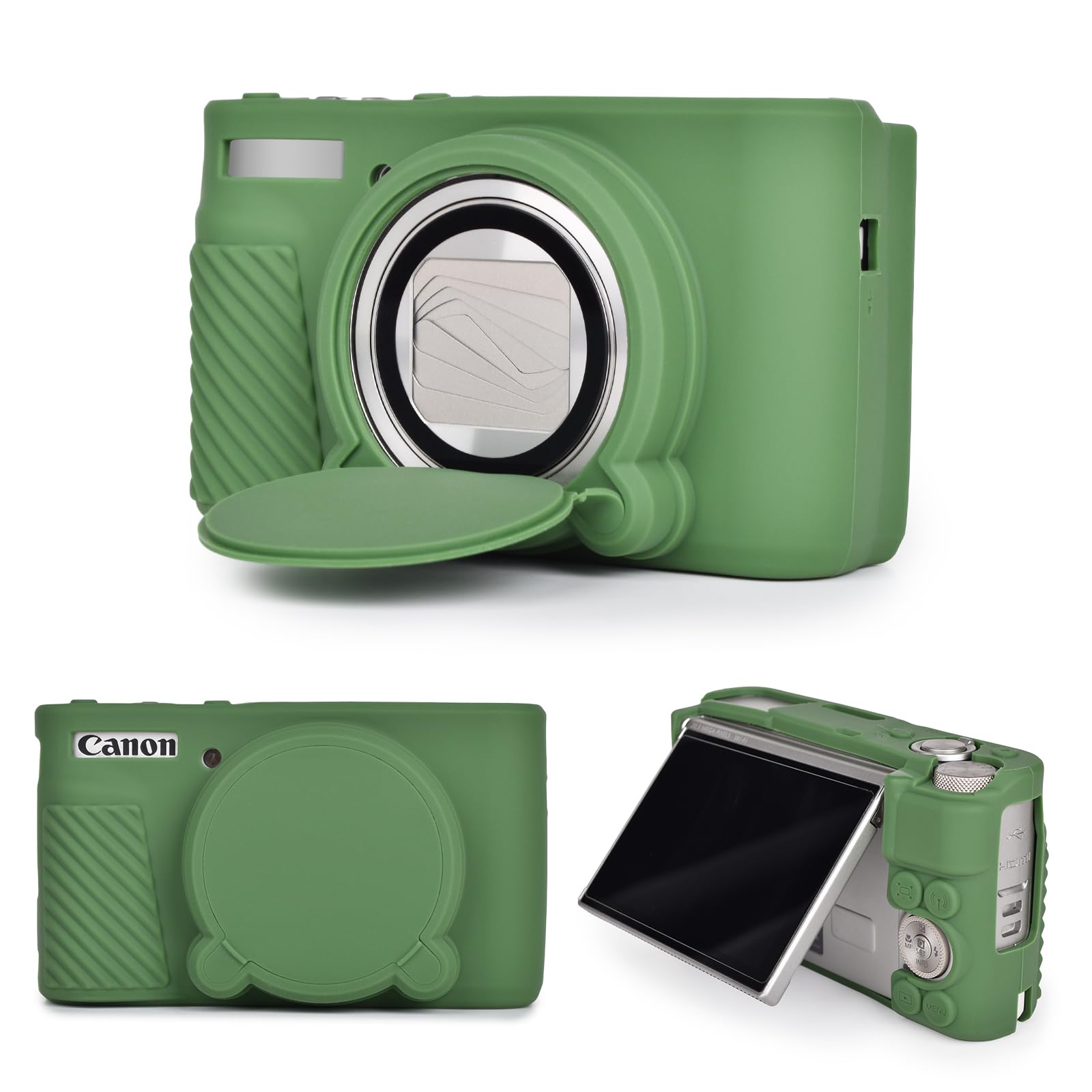 MUZIRI KINOKOO Case for Canon Powershot SX740/SX730 HS Digital Camera - Soft Protective Cover SX740 SX730 HS Camera Silicone Sleeve with Removable