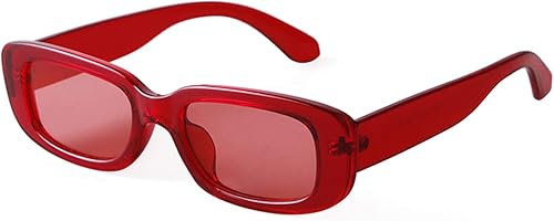 ADE WU Lentes de sol rectangulares para mujeres y hombres, retro de los años 90, gafas de sol de moda negras con concha de tortuga Y2K