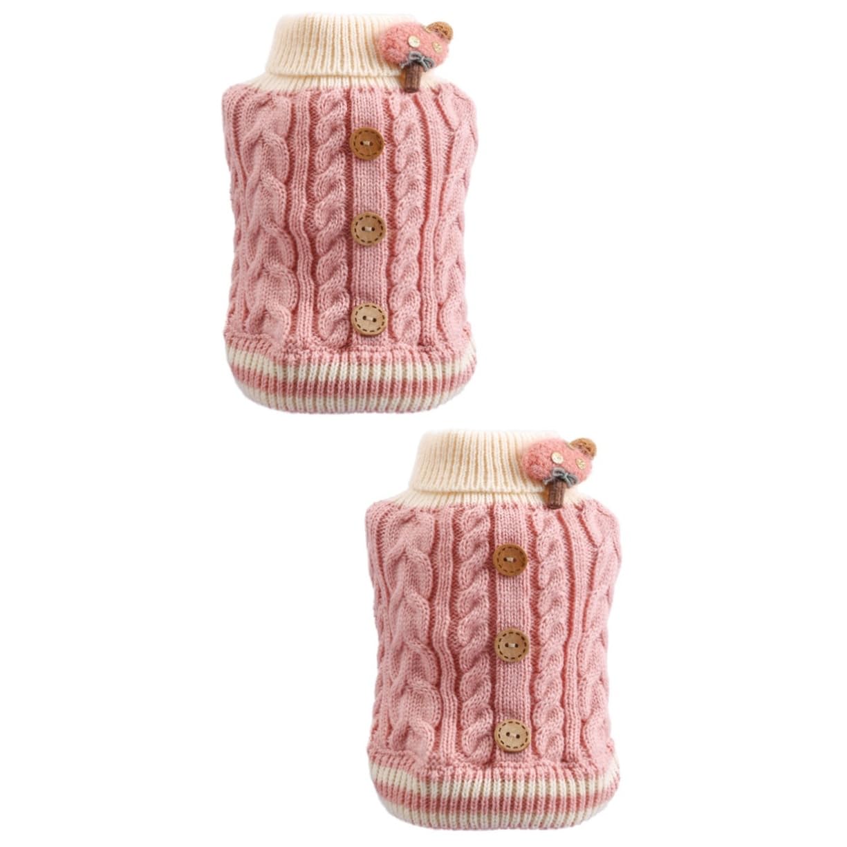 Pull pour chien au chaud durant les promenades : lot de 2 vêtements