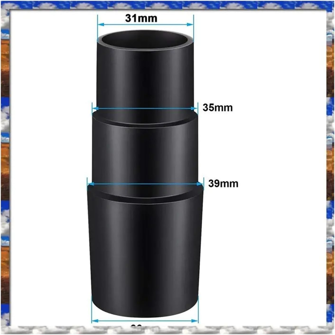 3Meter Vacuum Cleaner Threaded Hose With 2 Pieces Vacuum Hose Adapter Cleaner Hose Universal Adapter Converter