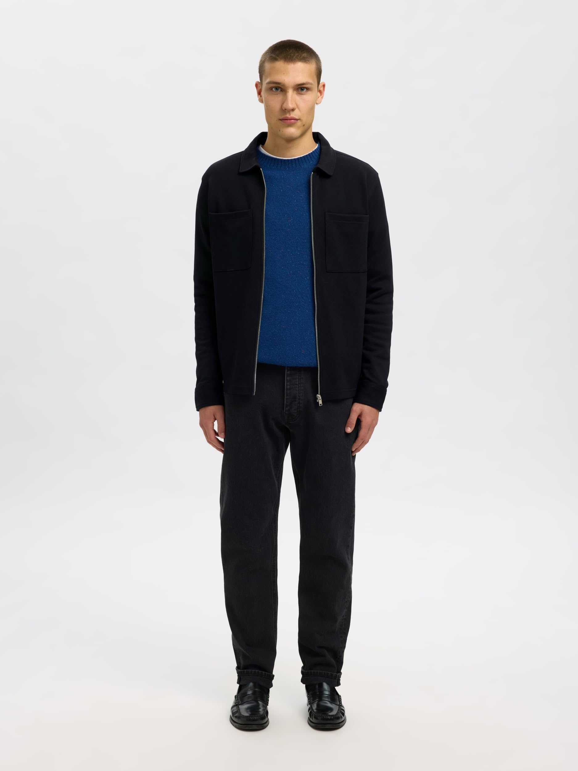 SELECTED HOMME Slhjackie Sweat Zip Jacket Noos Slhjackie Noos - Felpa con zip Uomo (Pacco da 1)