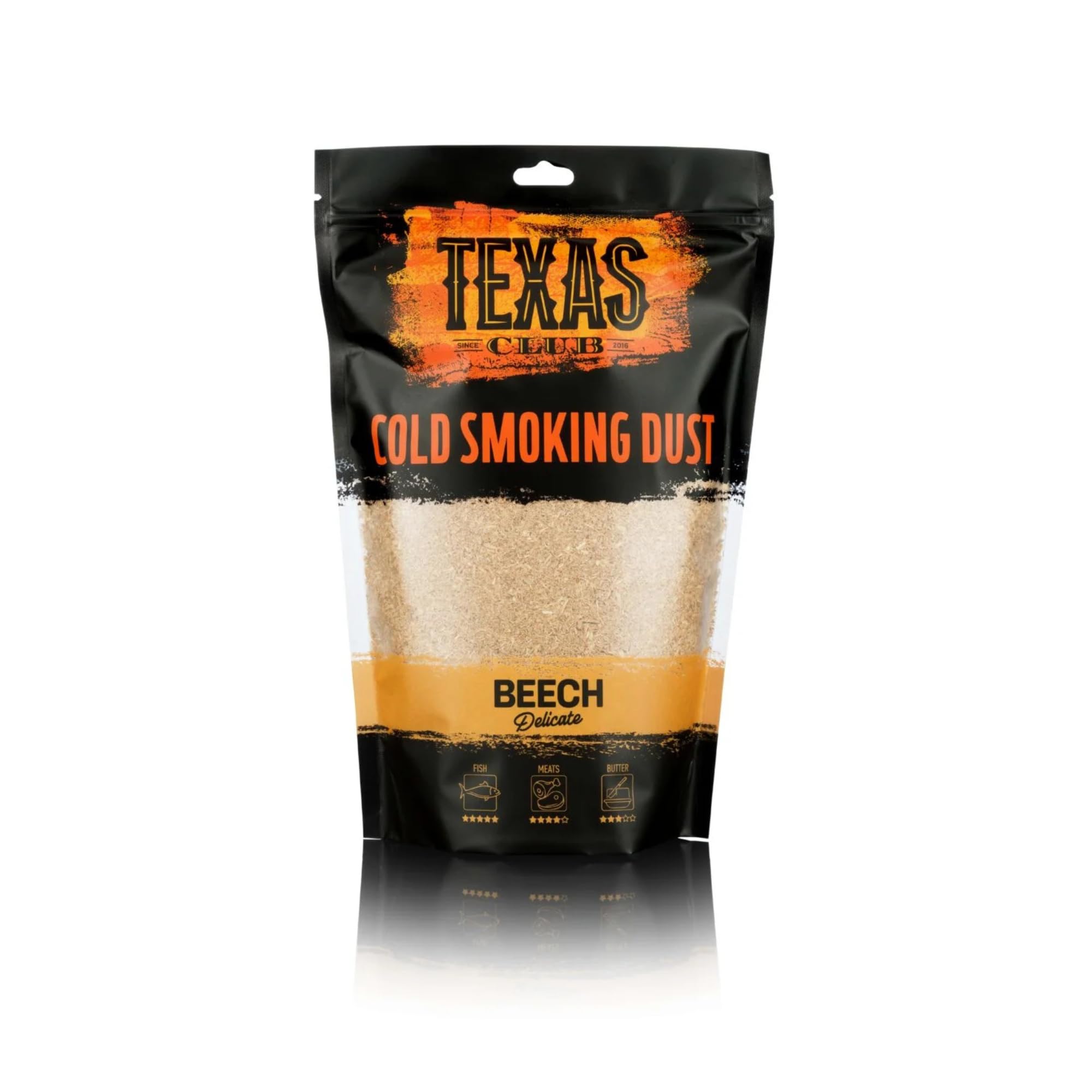 Texas Club Beech Cold Smoke Dust 0.5 Kg For Perfect Bbq Grill And Outdoor Picnic