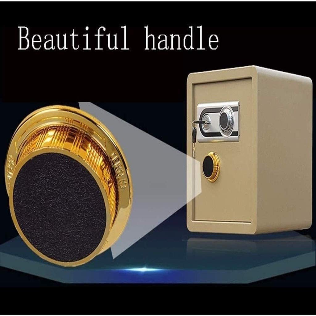 RLKHXBS Mechanical Safe, In-wall Office Password Safe Box Medium-Sized Upgrade Reinforced 45cm All-Steel Safe Deposit Box,Yellow Safety Box