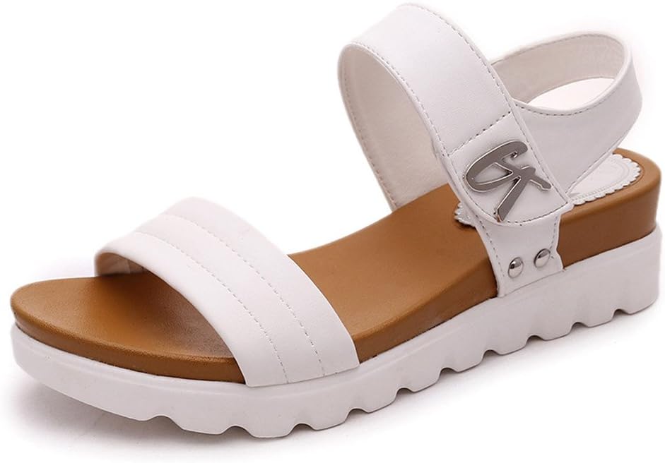 Women Summer Beach Sandals, NDGDA Aged Flat Fashion Sandals Comfortable Ladies Shoes