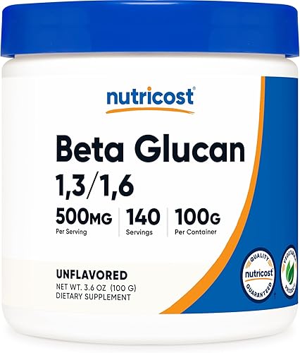 Miniatura 1 de Nutricost Beta Glucano Polvo 3.53 oz - 1,3/1,6 - Sin OMG