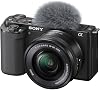 Cámara Sony ZV-E10 con lentes 16-50mm y 18-105mm (Negro) y monitor | Para fotografía y video | Video 4K | Sensor APS-C de 24.2 MP + 2 tarjetas de memoria de 64GB + monitor + micrófono (ILCZV-E10L) 3