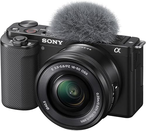 Miniatura 2 de Sony Cámara sin espejo ZV-E10 con lente de 0.630-1.969 in (negro) (ILCZV-E10L/B) + tarjeta de memoria de 64 GB + bolsa + lector de tarjetas + cable