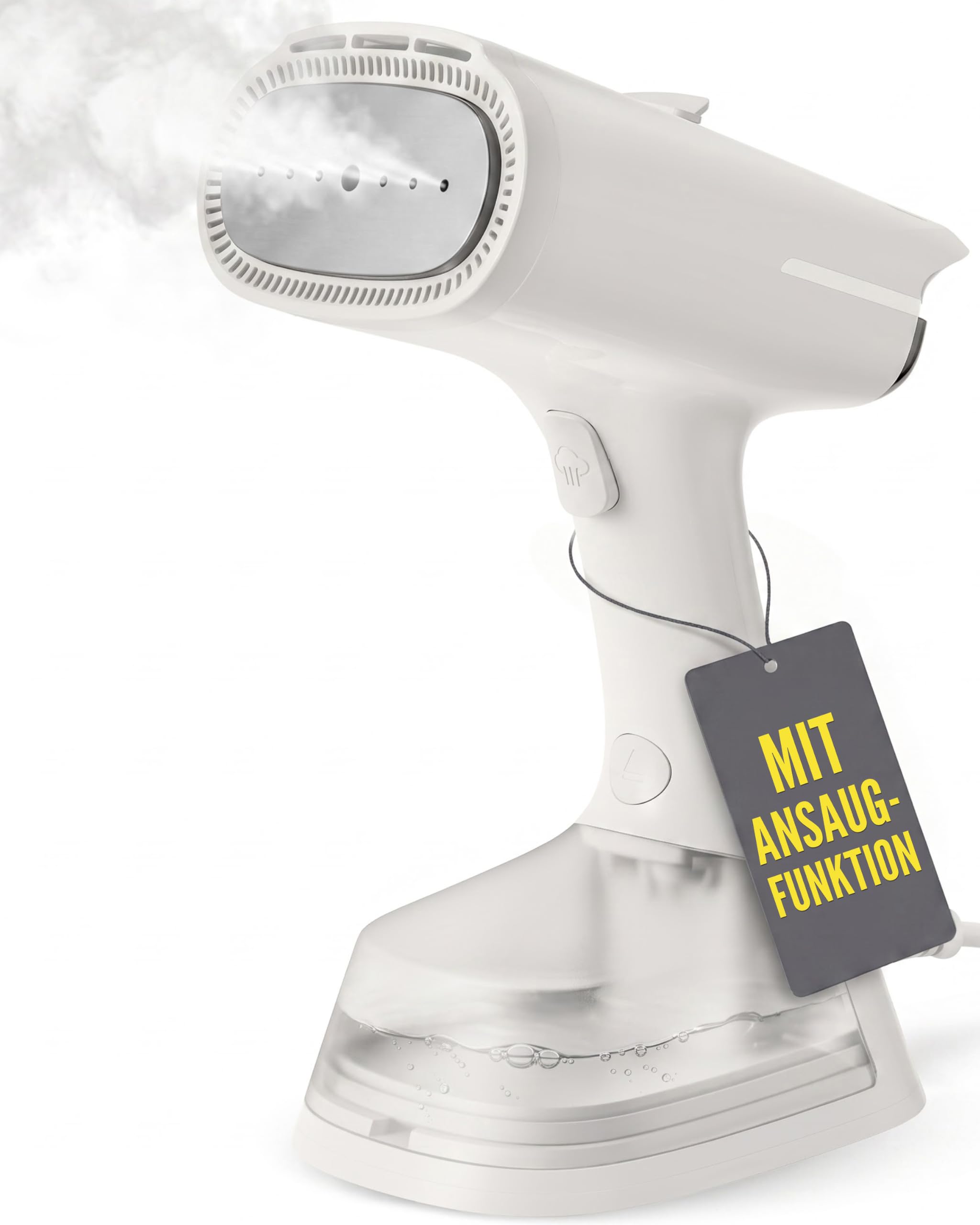 LEBENLANG 1400W Steamer Dampfglätter mit Saugfunktion - 5000pa & 270ml